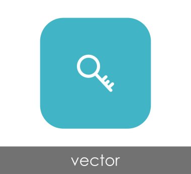 ev anahtar simgesi, vektör çizim