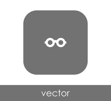 gözlük simgesi yuvarlatılmış kare daire