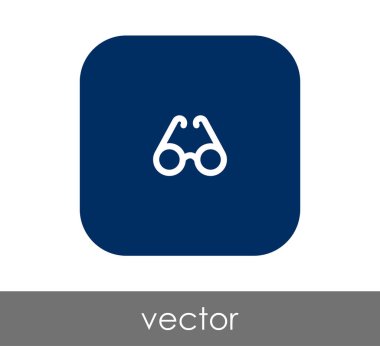 gözlük simgesi vektör illüstrasyonu