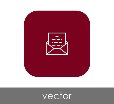 zarf simgesi, işaret, vektör çizim 