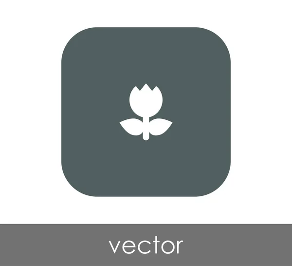 Icona web fiore — Vettoriale Stock