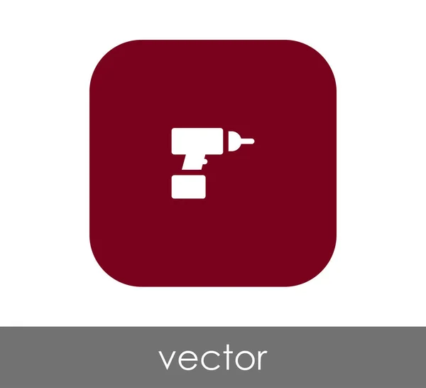 Diseño Ilustración Vectorial Icono Perforadora Eléctrica — Vector de stock