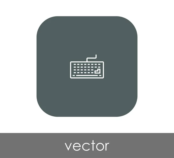 Icono Del Teclado Vector Ilustración — Archivo Imágenes Vectoriales