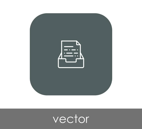 Arkiv-ikonen — Stock vektor