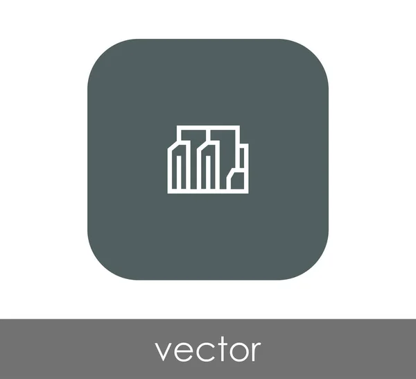 Pictogram Van Fabriek Industrieel Vectorillustratie — Stockvector