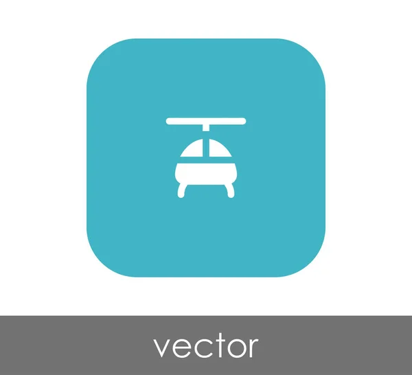 Icono web helicóptero — Vector de stock