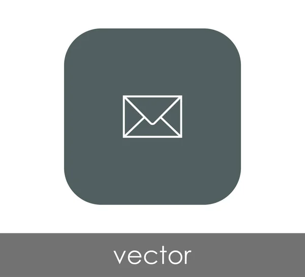 Значок Конверта Знак Векторная Иллюстрация — стоковый вектор