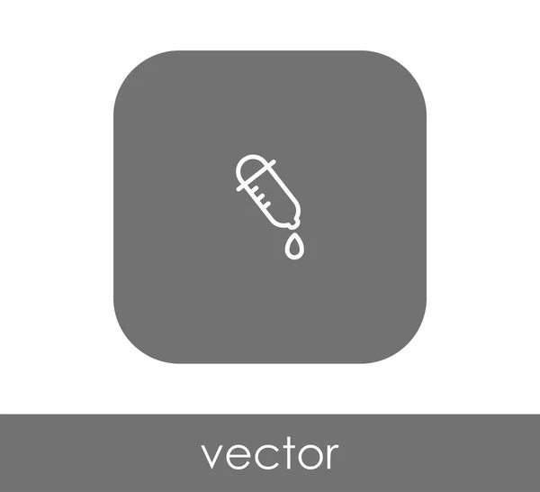 Pipette Symbol Vektor Illustration — Stockvektor