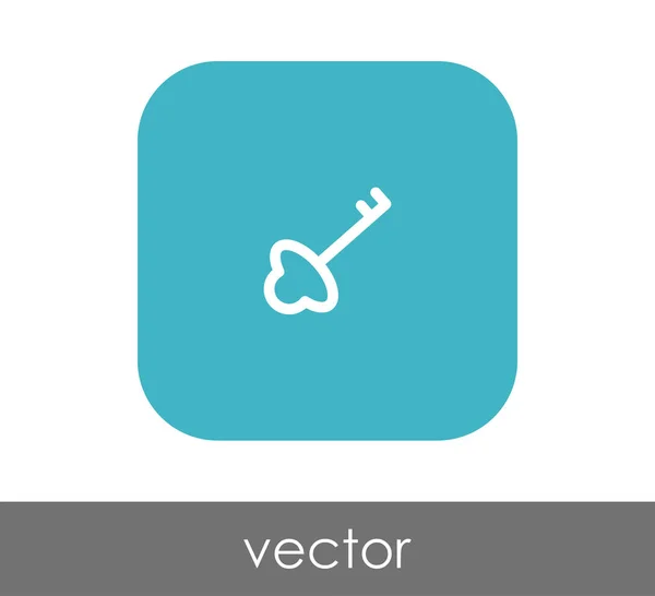 Icono Llave Inicio Vector Ilustración — Vector de stock