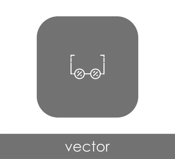 Eyeglasses Icon Vector Illustration — Stock Vector