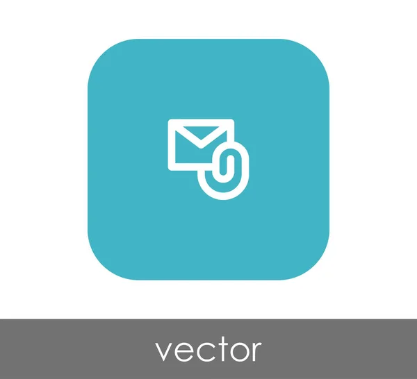 Email attachment icon — Stock Vector