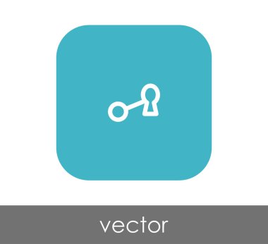 ev anahtar simgesi, vektör çizim