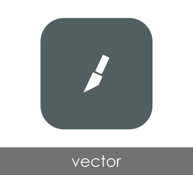 Bıçak düz simgesi