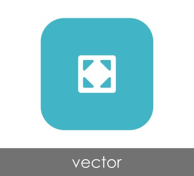 simgesini, genişletin işareti, vektör çizim 