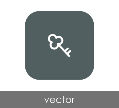 ev anahtar simgesi, vektör çizim