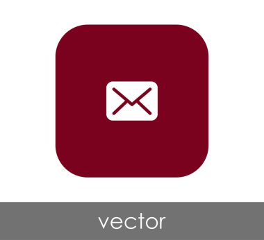 web tasarım ve uygulamalar için zarf simgesi