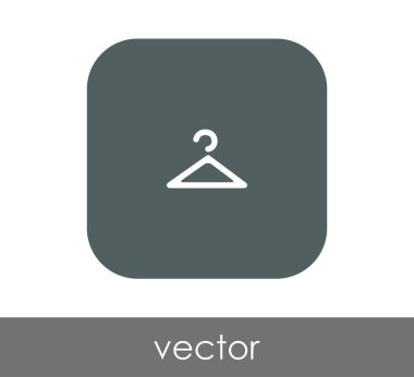 Askı web simgesi, vektör çizim