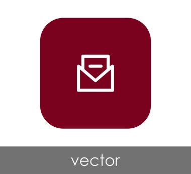 web tasarım ve uygulamalar için zarf simgesi