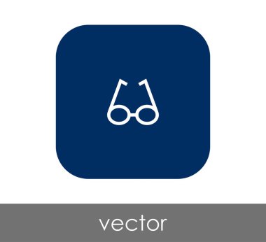 gözlük simgesi vektör illüstrasyonu