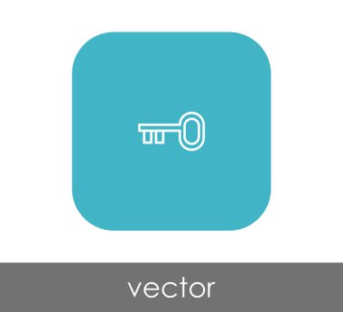 ev anahtar simgesi, vektör çizim