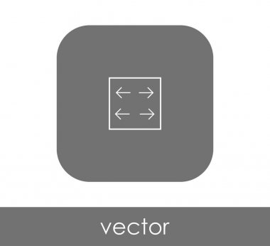 simgesini, genişletin işareti, vektör çizim 