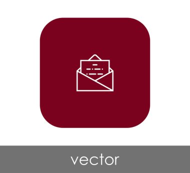 zarf simgesi, işaret, vektör çizim 