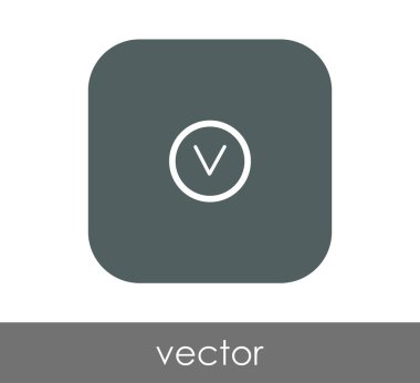 ok simgesinin vektör illüstrasyon tasarımı