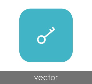 ev anahtar simgesi, vektör çizim