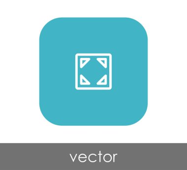 simgesini, genişletin işareti, vektör çizim 