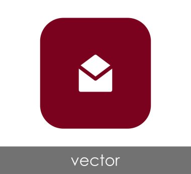 web tasarım ve uygulamalar için zarf simgesi