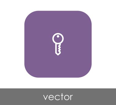 ev anahtar simgesi, vektör çizim