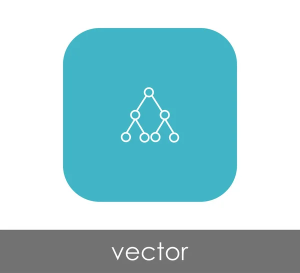 Hiérarchie web icône — Image vectorielle