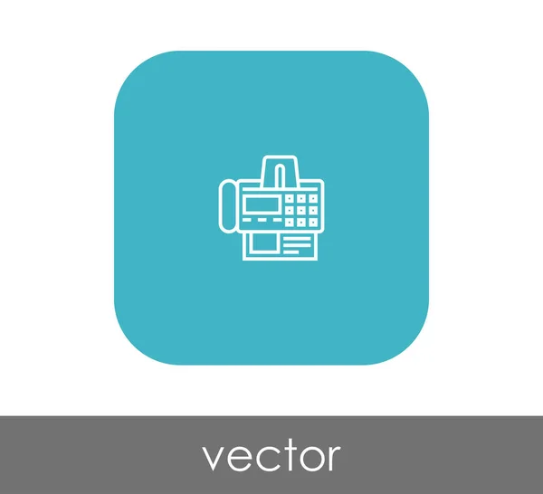 Icono máquina de fax — Vector de stock