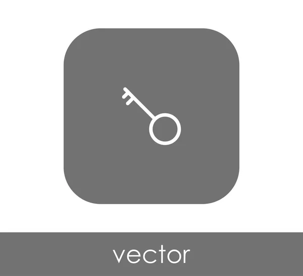 Иконка Домашнего Ключа Векторная Иллюстрация — стоковый вектор