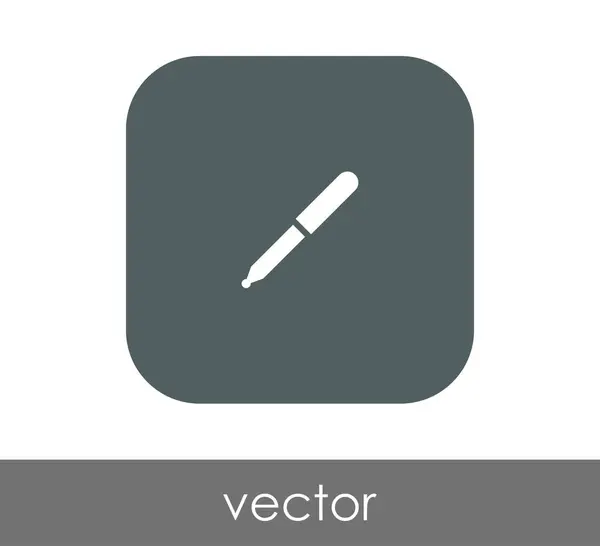 Pipette Symbol Vektor Illustration — Stockvektor