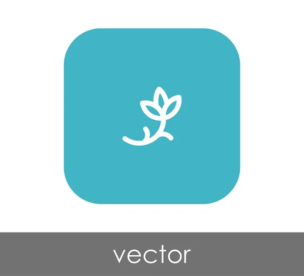 Blume Web-Symbol — Stockvektor