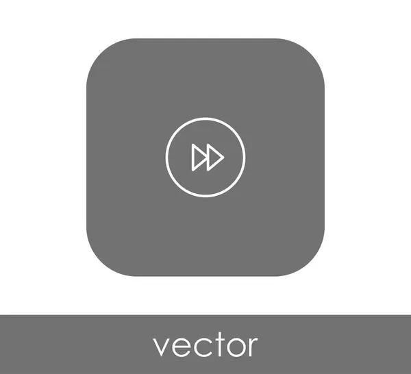 Icono Avance Rápido Para Diseño Web Aplicaciones — Vector de stock