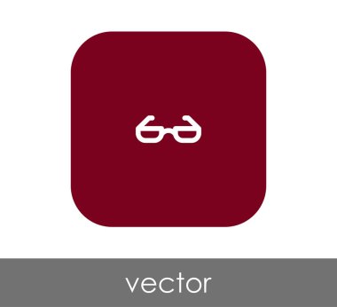 gözlük simgesi vektör illüstrasyonu