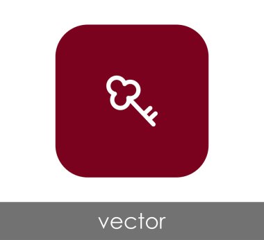 ev anahtar simgesi, vektör çizim