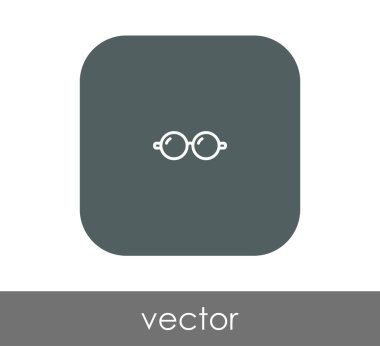 gözlük simgesi vektör illüstrasyonu