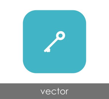 ev anahtar simgesi, vektör çizim