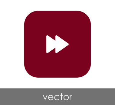 web tasarım ve uygulamaları için hızlı ileri simge