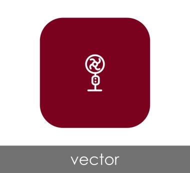 fan simge, sembol, vektör çizim 