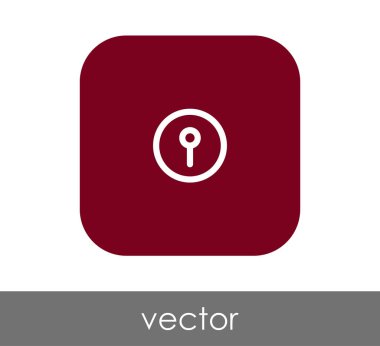 anahtar deliği simge tasarım