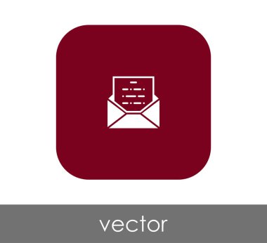 zarf simgesi, işaret, vektör çizim 