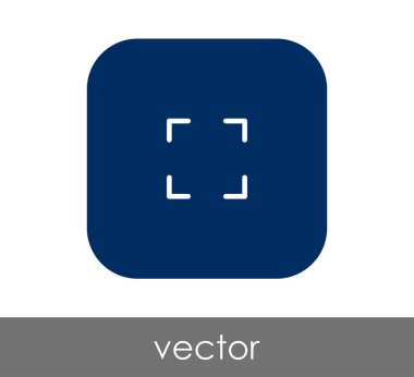 simgesini, genişletin işareti, vektör çizim 