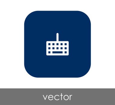 Klavye simgesi vektör illüstrasyonu