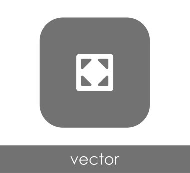 simgesini, genişletin işareti, vektör çizim 