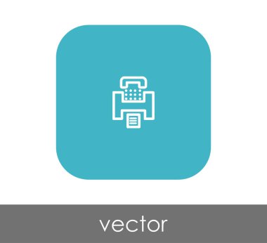 Faks makinesi simgesi