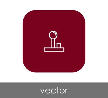 Oyun çubuğu düz simgesi